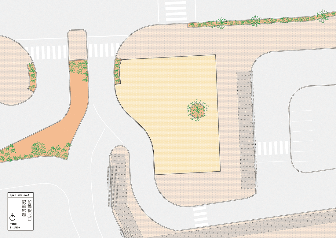 前橋駅北口駅前広場図面